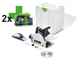 Festool 577589 18V Cordless plunge-cut saw TSC 55 KEB-Basic-5,0 + 2 x 5Ah Batteries £549.95